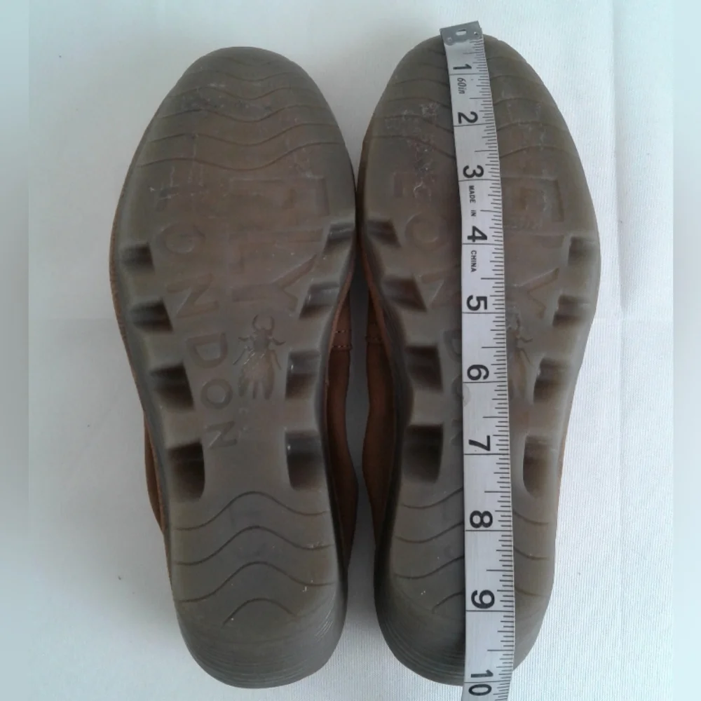 Fly London Yala Wedge Brown Suede Slip-On Size 38 US Women’s 7.5–8